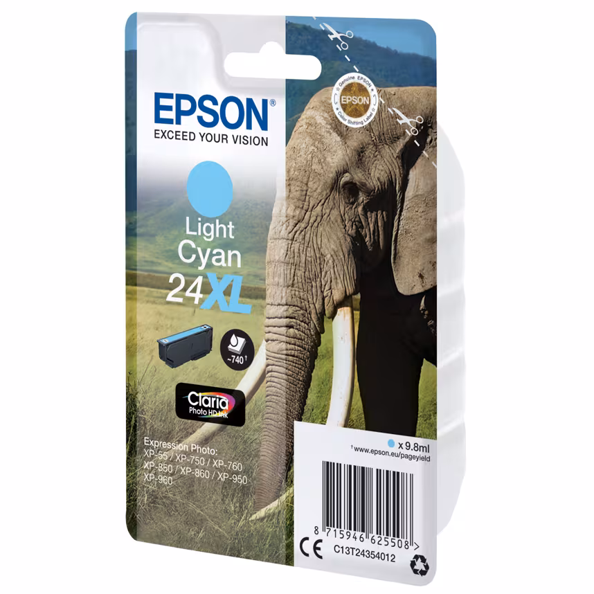 Epson 24XL T2435 Tinte Light Cyan 9,8ml