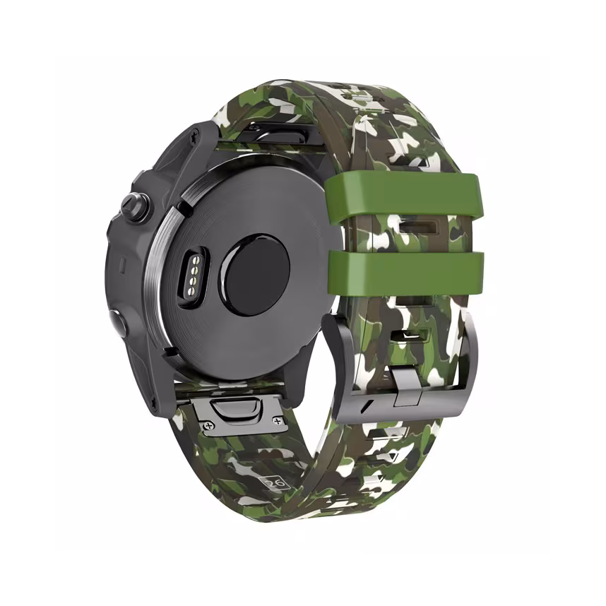 Mika Uhrenarmband Garmin Quick Silikon 26mm camouflage