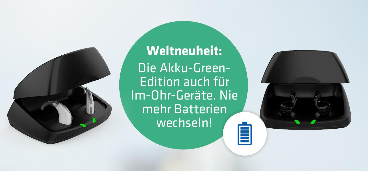 Akku-Green-Edition Hörgeräte von Hartlauer 