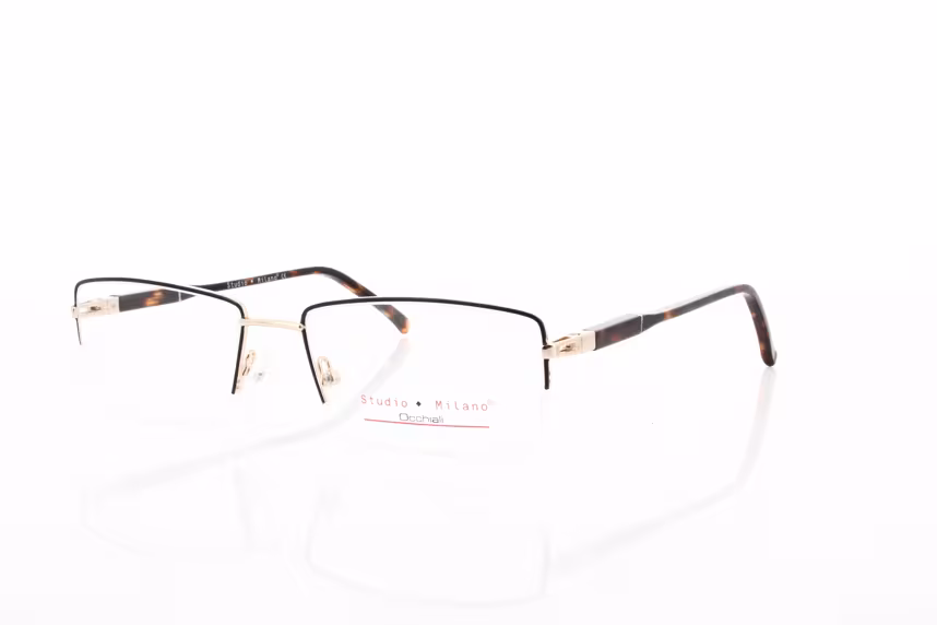 Studio Milano 17044A20 C4 Herrenbrille Halbrand Metall