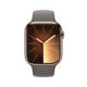Apple Watch S9 GPS+Cellular Edelstahl gold 45mm S/M braun
