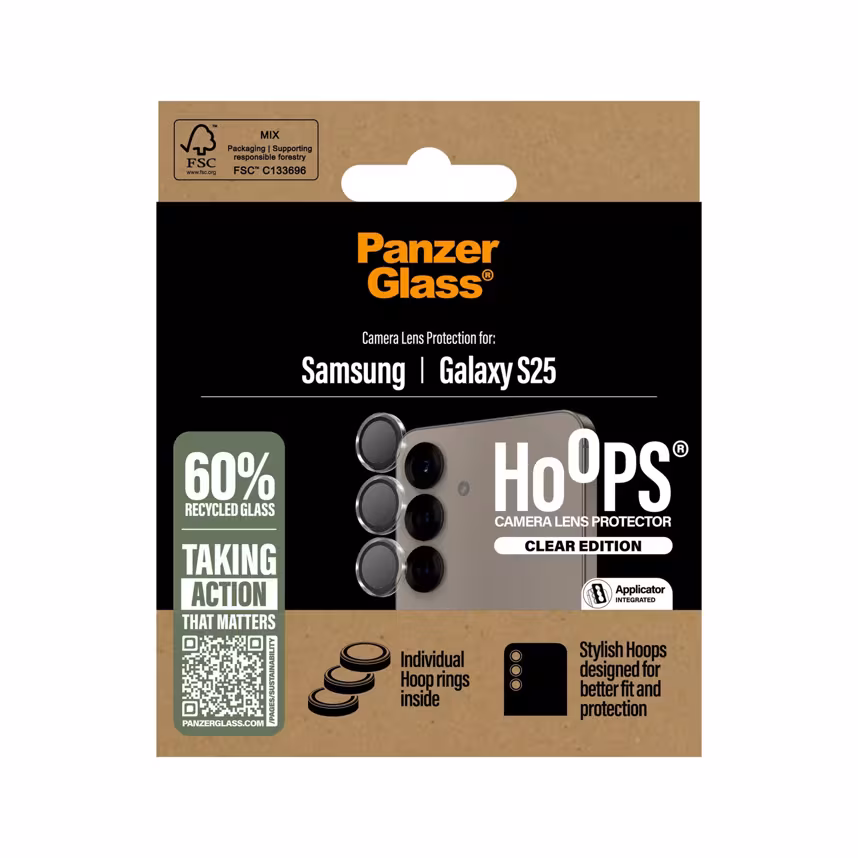 PanzerGlass® Hoops® Lens Protector Samsung Galaxy S25