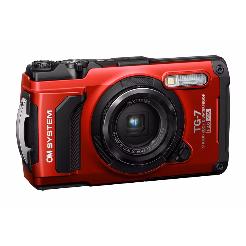 OM System TG-7 rot Outdoor-/Unterwasserkamera