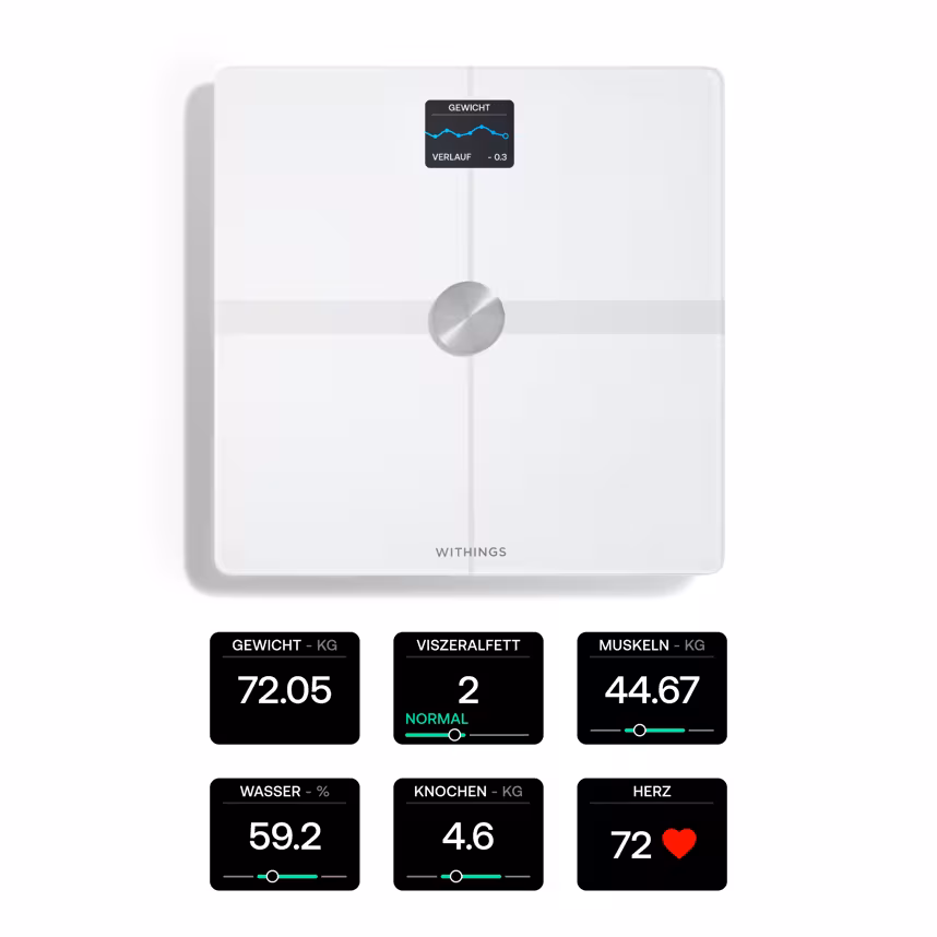 Withings Body SMART Körperwaage weiß