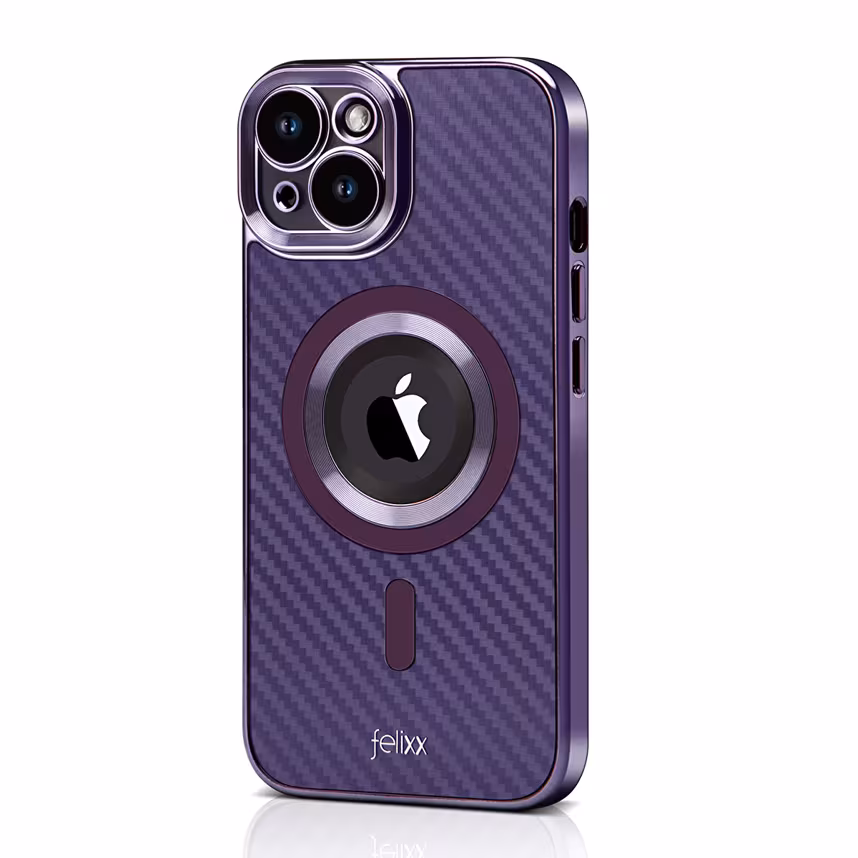 Felixx Back Carbon App iPhone 15 purple
