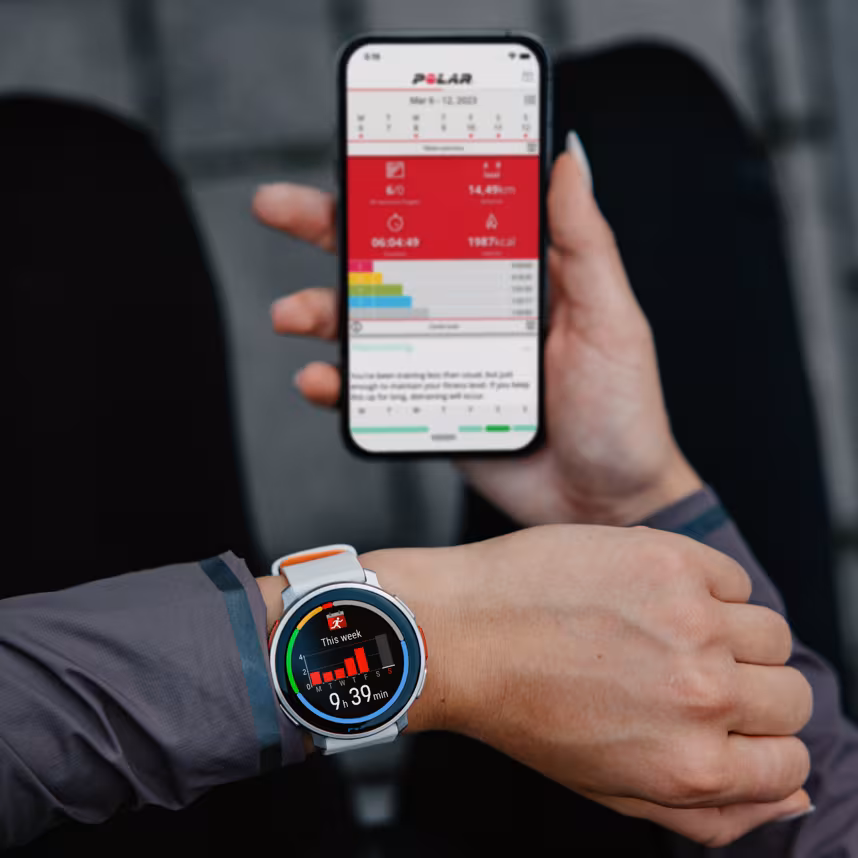 Polar Vantage V3 silver/orange S-L