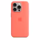 Apple iPhone 15 Pro Silikon Case mit MagSafe guava