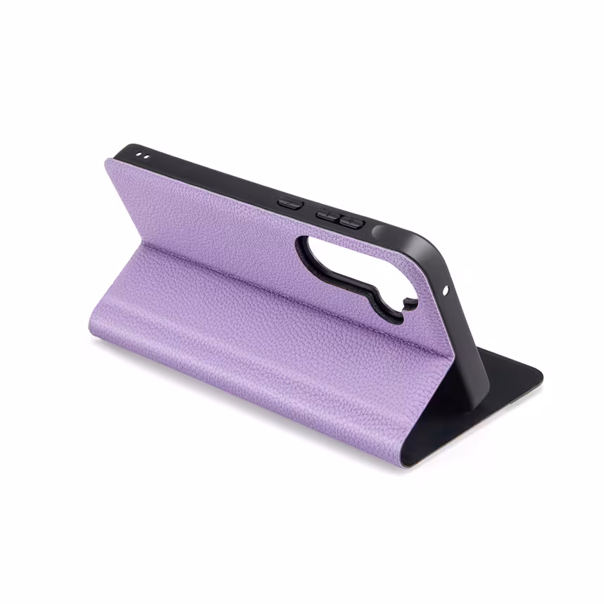 felixx Premium Book Case Venezia lila mit Standfunktion und Innenfach für Samsung Galaxy A55 5G