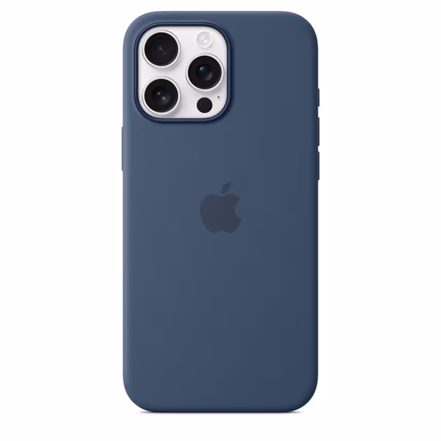 Apple iPhone 16 Pro Max Silikon Case mit Magsafe denim