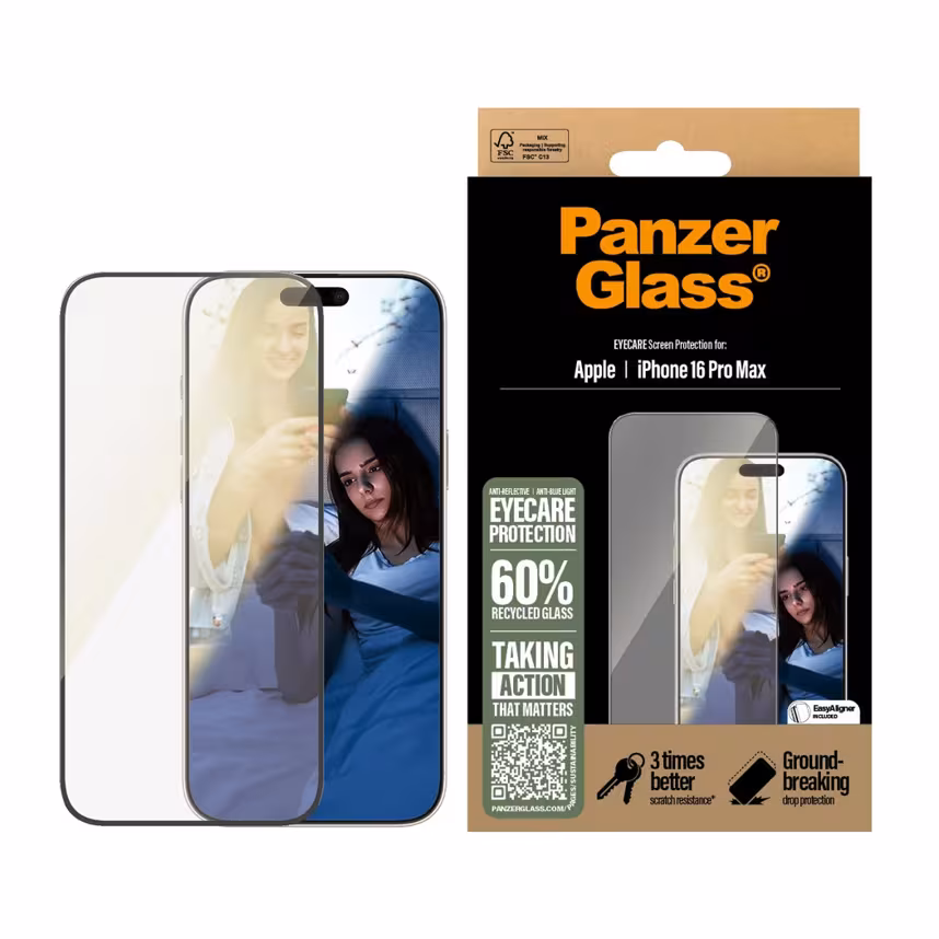 PanzerGlass Schutzglas EyeCare Apple iPhone 16 Pro Max