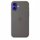  Apple iPhone 16 Plus Silikon Case mit Magsafe stone gray 
