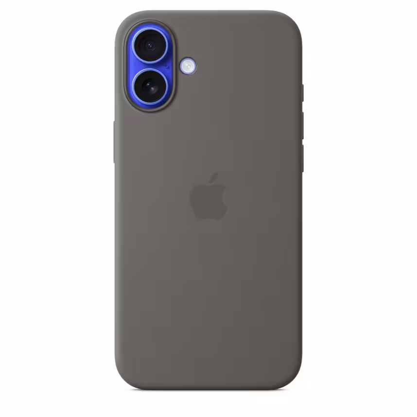  Apple iPhone 16 Plus Silikon Case mit Magsafe stone gray 