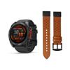 Garmin Fenix 8 47mm schwarz/schiefergrau + Gratis Mika Band braun


