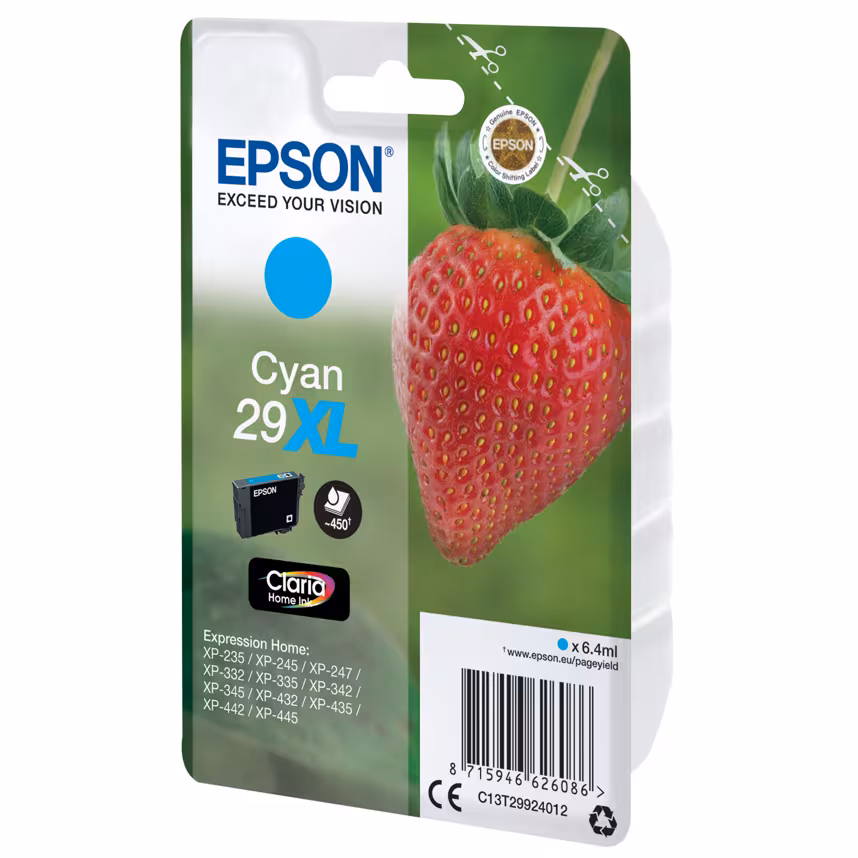 Epson 29XL T2992 Tinte Cyan 6,4ml