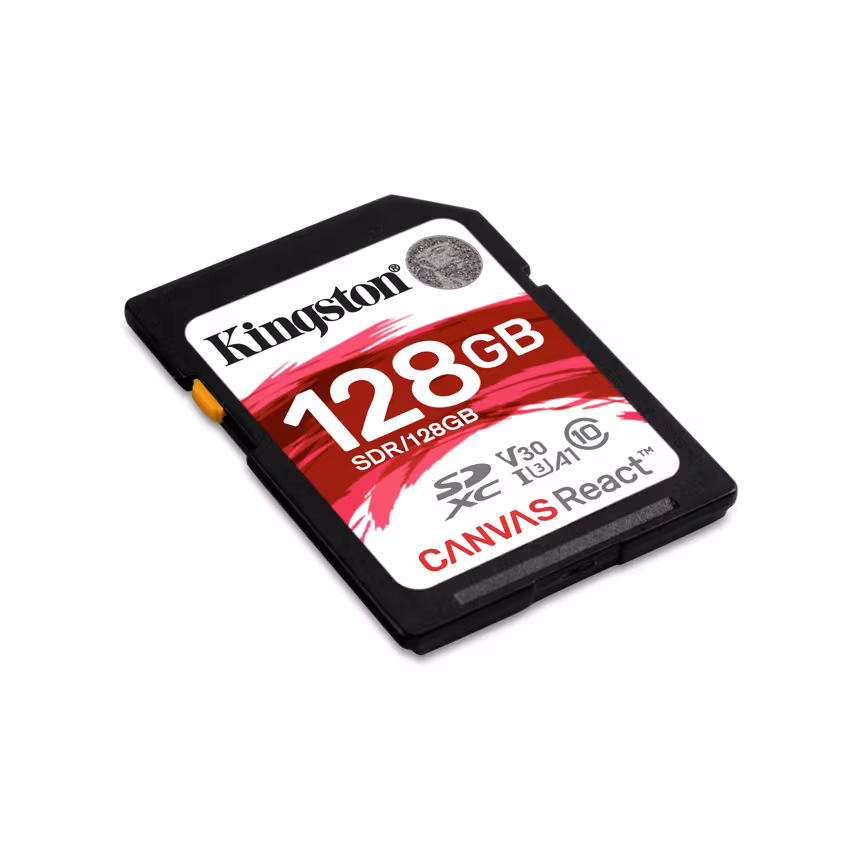 Kingston SDXC 128GB Canvas React 100MBs