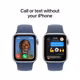 Apple Watch SE LTE 40mm silver Alu Case + denim Band S/M