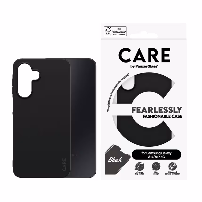 CARE Panzerglass Back Cover Samsung Galaxy A17/A17 5G Black