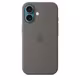  Apple iPhone 16 Silikon Case mit Magsafe stone gray 