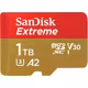 SanDisk mSDXC 1TB Extreme A2 V30 190MB/sek Kit