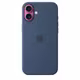  Apple iPhone 16 Plus Silikon Case mit Magsafe denim 
