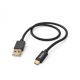 Hama Ladekabel Fabric USB-A Micro-USB 1,5m Nylon schwarz 