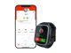 Auf der Grafik befindet sich links ein Smartphone und rechts eine Kinder-Smartwatch.