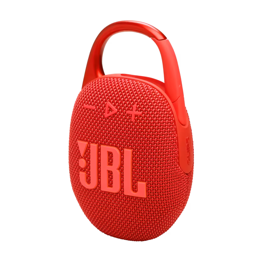 JBL Clip5 Bluetooth Lautsprecher mit Karabinerhaken rot