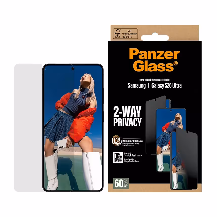 PanzerGlass Glas 2-Way Privacy Samsung Galaxy S26 Ultra