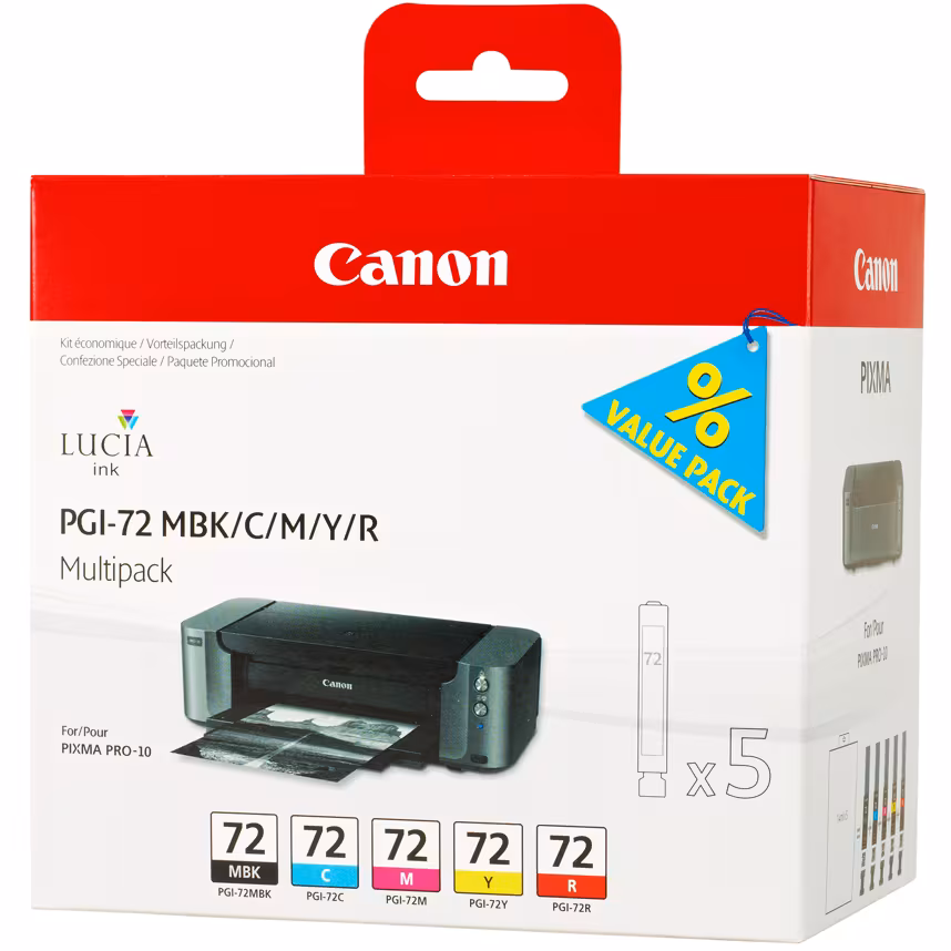 Canon PGI 72 Multi Pack MBK/C/M/Y/R