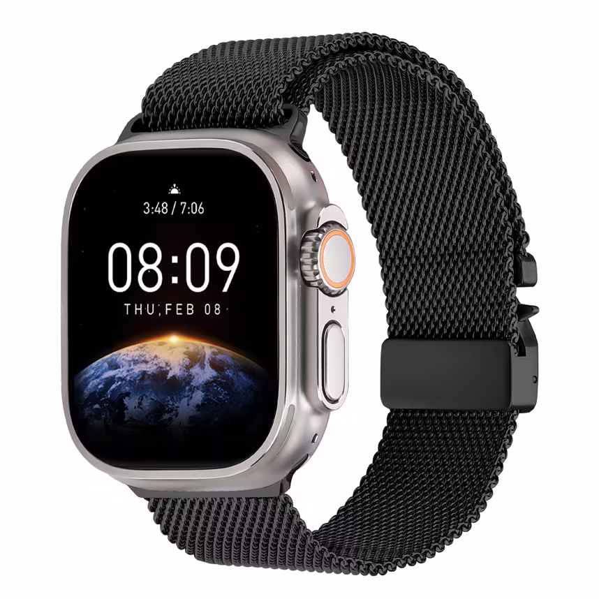 Felixx Smartwatcharmband Edelst.Milanaise Black 42/44 iWatch
