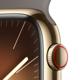 Apple Watch S9 GPS+Cellular Edelstahl gold 45mm M/L braun