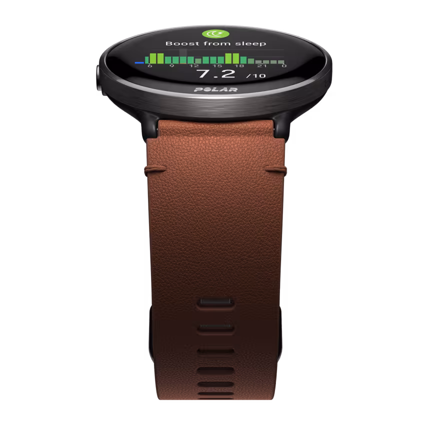 Polar Ignite 3 Titan bronze mit Lederarmband