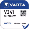 Varta V341 Silver Coin 1,55V