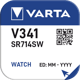 Varta V341 Silver Coin 1,55V