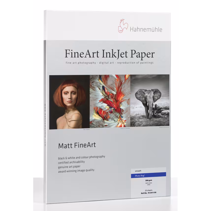 Hahnemühle Photo Rag 308gsm A3+ 25 Blatt 