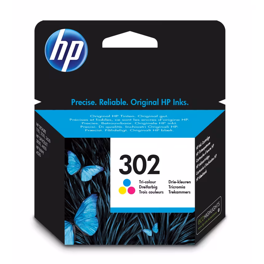 HP 302 F6U65AE Tinte color