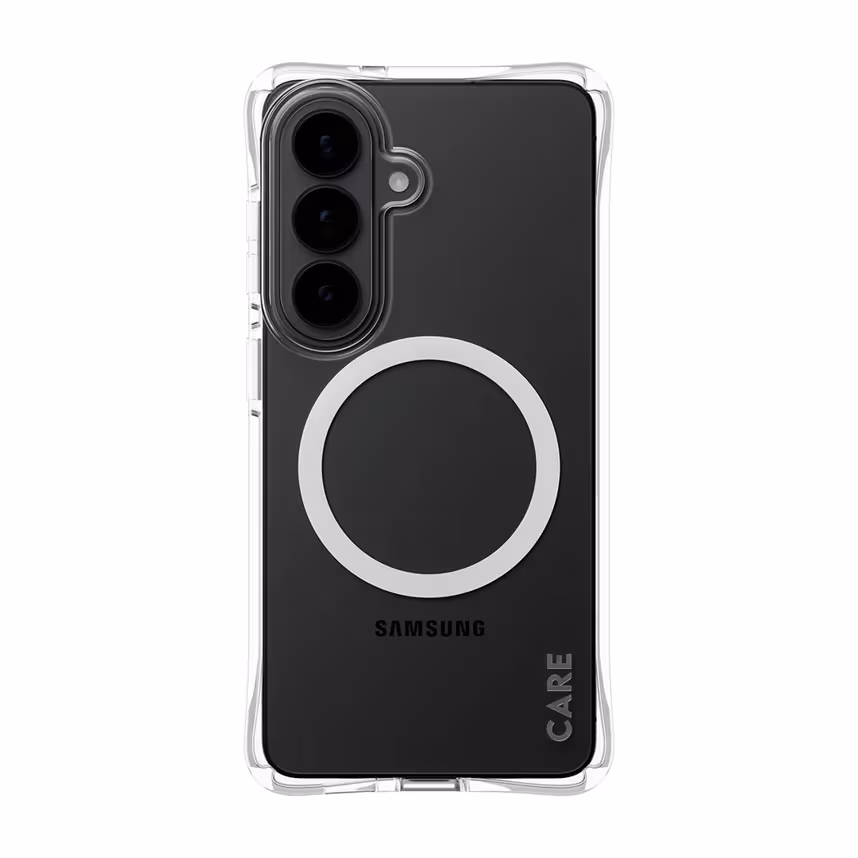 PanzerGlass Care Samba Case Clear w.White Qi Samsung Galaxy S26