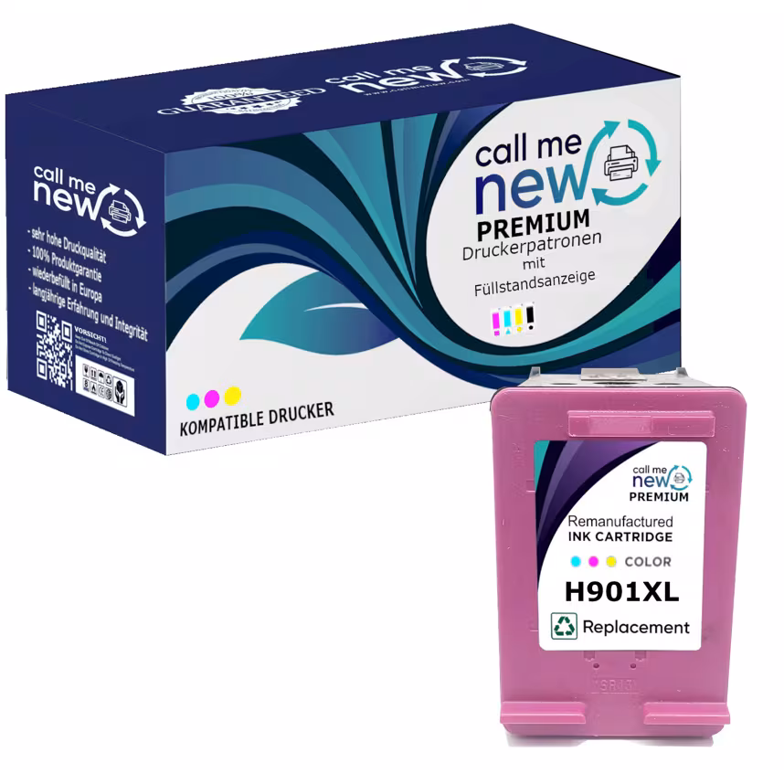 CMN Premium aufber. Tintenpatrone f&uuml;r HP901XL farbig