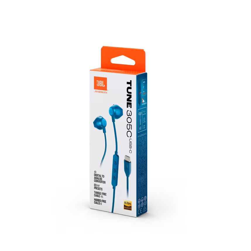 JBL Tune 305C In-Ear Kopfhörer blau
