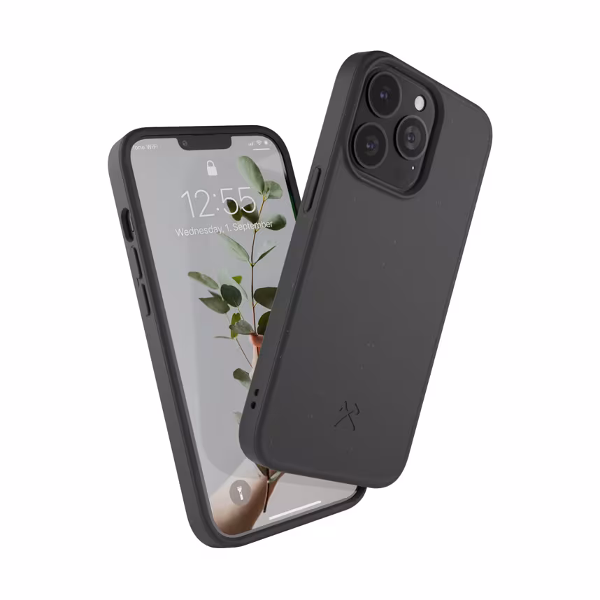 Woodcessories Bio Case antimikrobiell iPhone 13 Pro schwarz