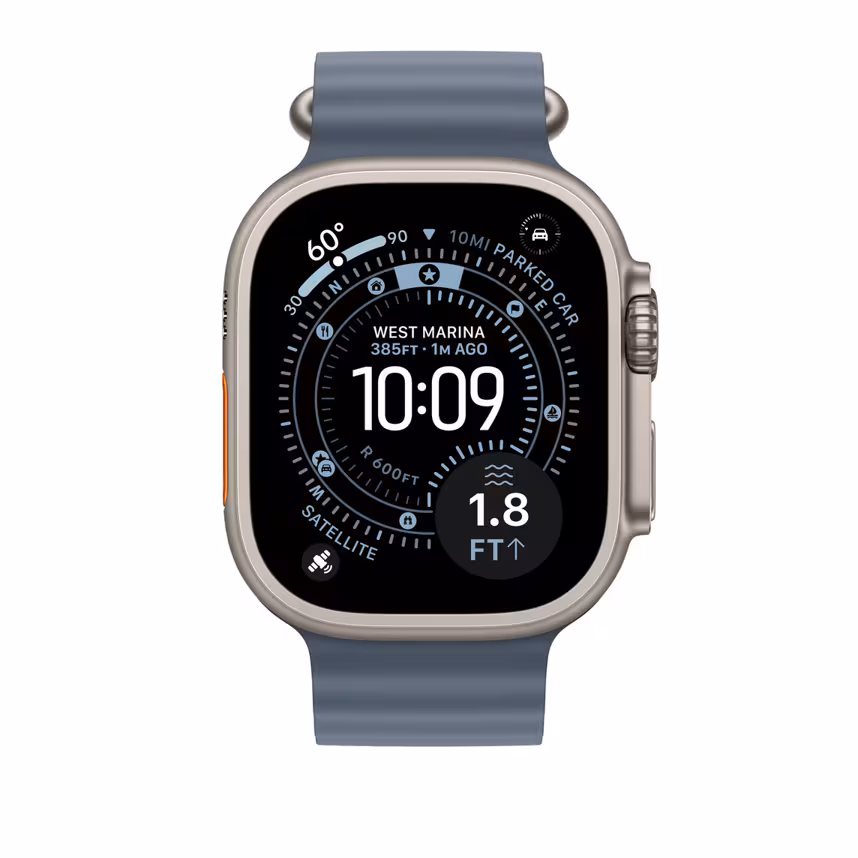 Apple Watch 49mm Green Ocean Band Verlängerung natural Titan