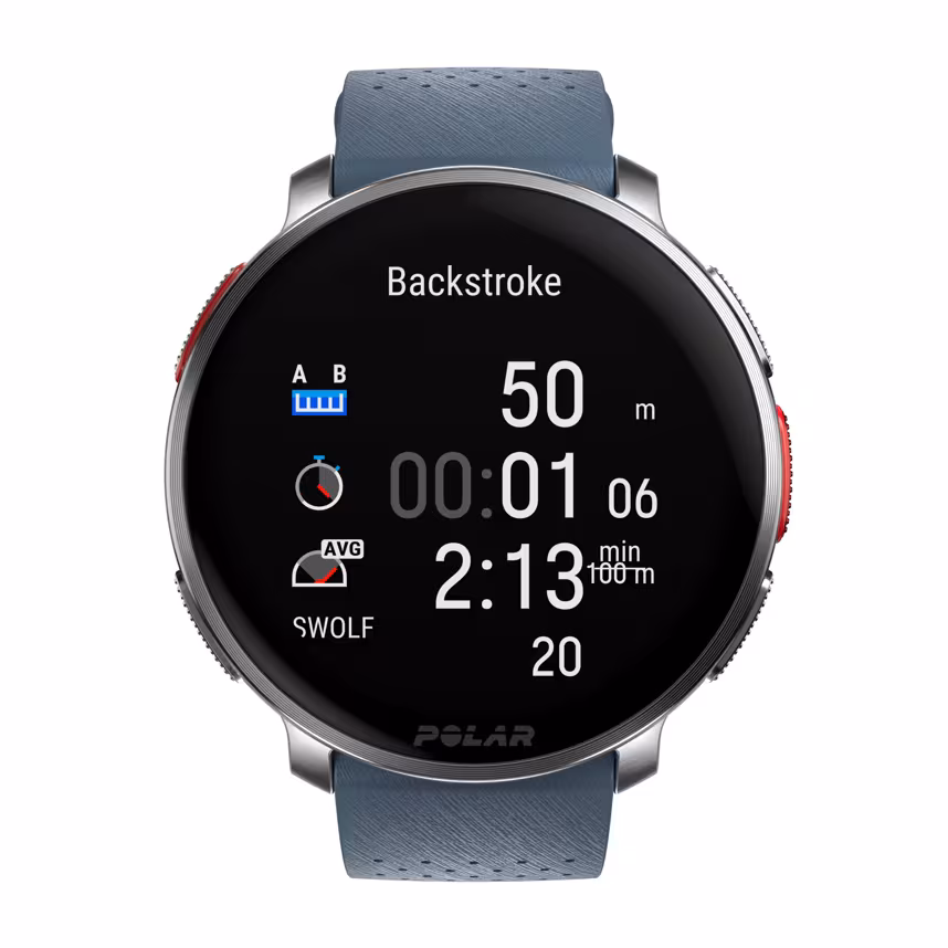 Polar Vantage V3 silver/blue S-L