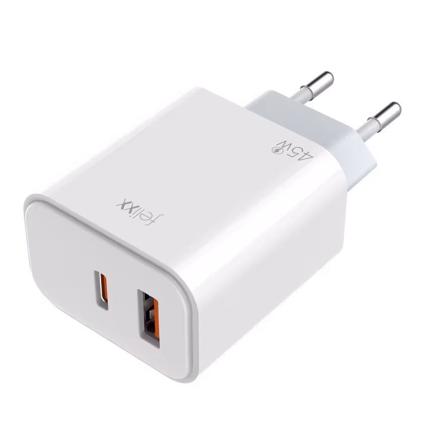 Felixx Lader 45W USB-C/USB-A Wei&szlig;
