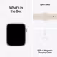 Apple Watch SE LTE 44mm starlight Alu Case + Band S/M
