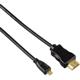 Hama 74239 HDMI Kabel A-D Stecker 0,5m