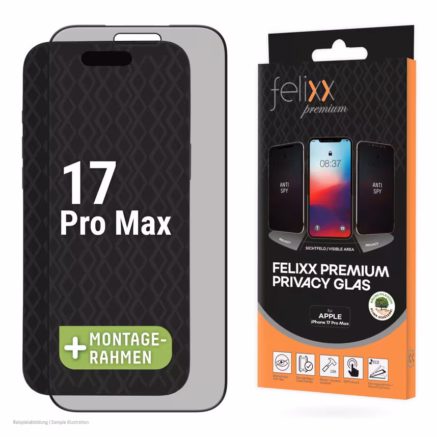 Felixx Glas Privacy Apple iPhone 17 Pro Max