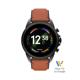 Fossil FTW4062 Gen 6 Smartwatch Edelstahl/Leder/Braun