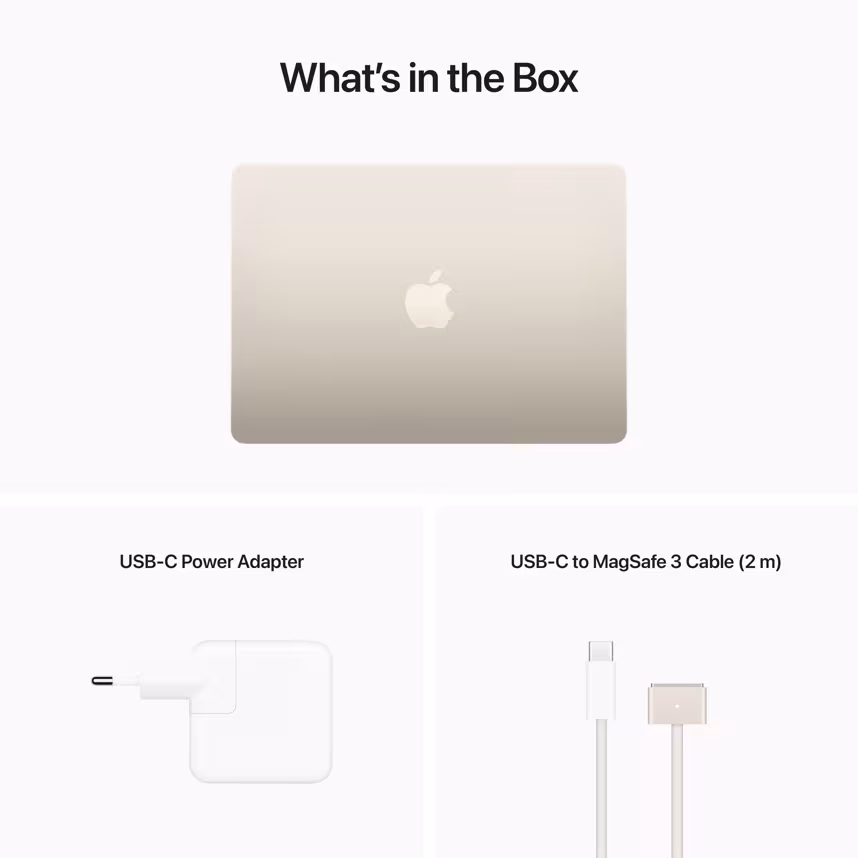 Apple MacBook Air 13"/M2/8CPU/8GPU/16GB/256GB/polarstern