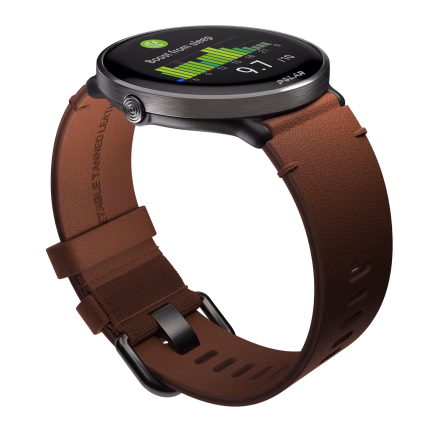 Polar Ignite 3 Titan bronze mit Lederarmband