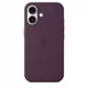  Apple iPhone 16 Silikon Case mit Magsafe plum 